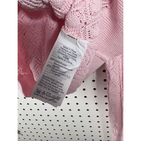 J.Crew V-neck pointelle cardigan sweater size M - Picture 4 of 4